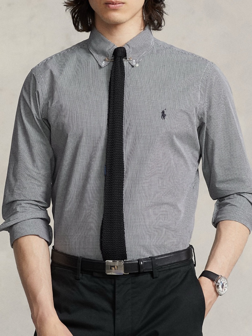 Ralph Lauren Check Button-Down Shirt Pony Logo